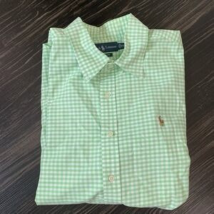 Vintage 90s Ralph Lauren Classic Fit Men's Size 18 | XXL Green Plaid Long Sleeve